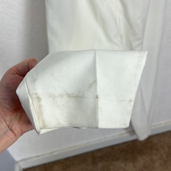 Saylor Feather Janae Jumpsuit White NYE Party Going Out Strapless BHLDN Collab - Picture 12 of 13